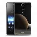 Дизайнерский пластиковый чехол для Sony Xperia TX Сатурн