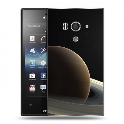 Дизайнерский пластиковый чехол для Sony Xperia acro S Сатурн