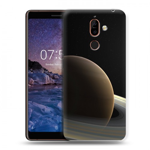 Дизайнерский пластиковый чехол для Nokia 7 Plus Сатурн