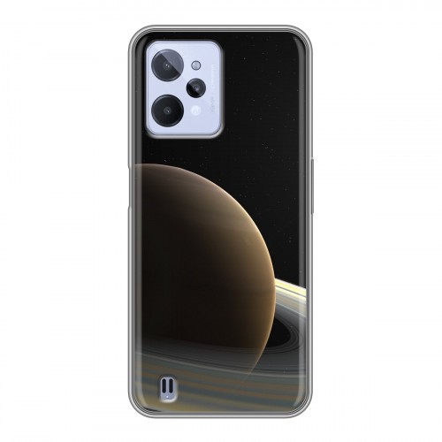 Дизайнерский силиконовый с усиленными углами чехол для Realme C31 Сатурн