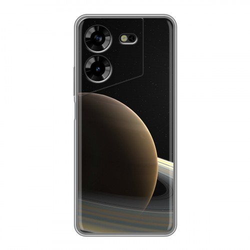 Дизайнерский силиконовый с усиленными углами чехол для Tecno Pova 5 4G Сатурн