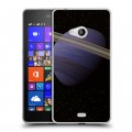 Дизайнерский пластиковый чехол для Microsoft Lumia 540 Сатурн