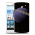 Дизайнерский пластиковый чехол для Huawei Ascend D2 Сатурн