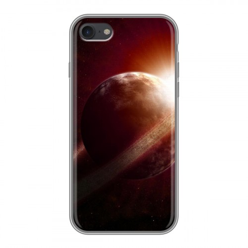 Дизайнерский силиконовый чехол для Iphone 7 Сатурн
