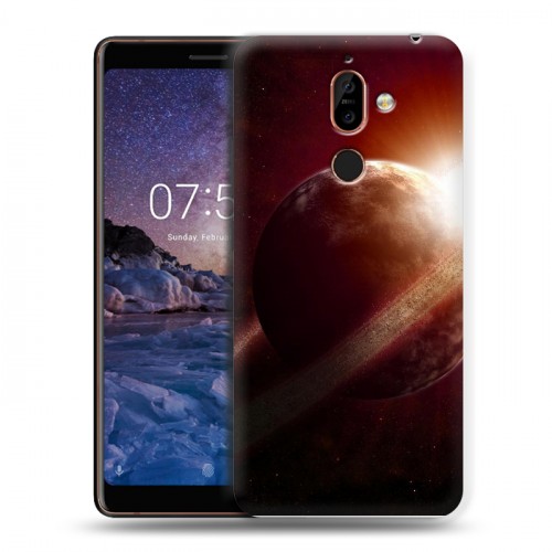 Дизайнерский пластиковый чехол для Nokia 7 Plus Сатурн