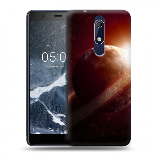 Дизайнерский пластиковый чехол для Nokia 5.1 Сатурн