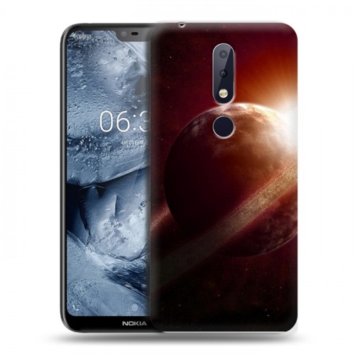 Дизайнерский пластиковый чехол для Nokia 6.1 Plus Сатурн