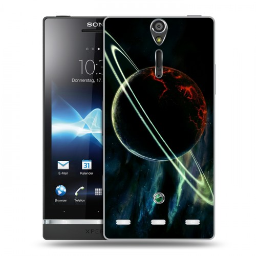 Дизайнерский пластиковый чехол для Sony Xperia S Сатурн