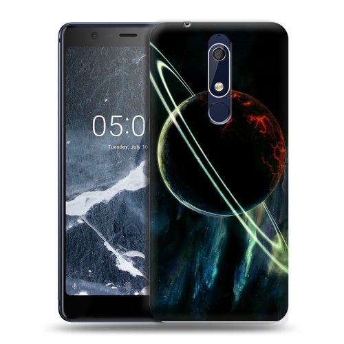 Дизайнерский пластиковый чехол для Nokia 5.1 Сатурн