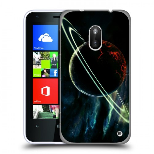 Дизайнерский пластиковый чехол для Nokia Lumia 620 Сатурн