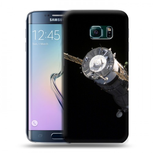 Дизайнерский пластиковый чехол для Samsung Galaxy S6 Edge Орбита