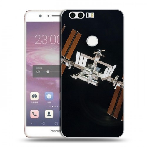 Дизайнерский пластиковый чехол для Huawei Honor 8 Орбита
