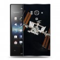 Дизайнерский пластиковый чехол для Sony Xperia acro S Орбита