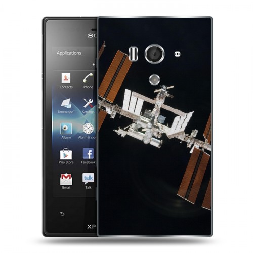 Дизайнерский пластиковый чехол для Sony Xperia acro S Орбита