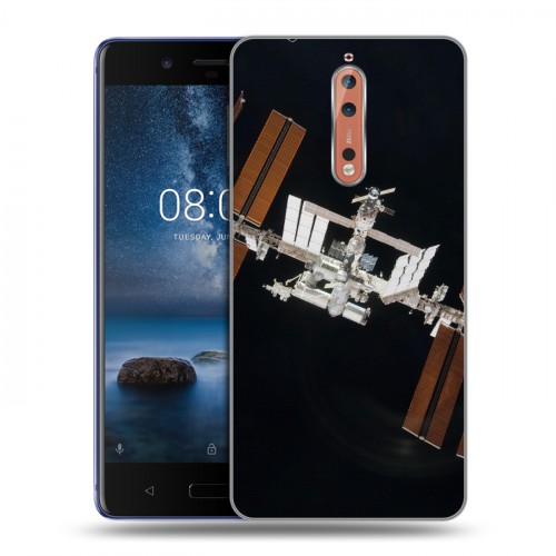 Дизайнерский пластиковый чехол для Nokia 8 Орбита