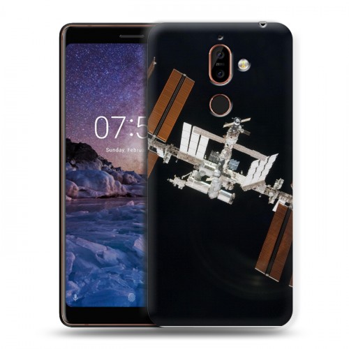 Дизайнерский пластиковый чехол для Nokia 7 Plus Орбита