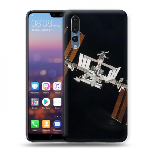 Дизайнерский силиконовый с усиленными углами чехол для Huawei P20 Pro Орбита