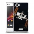 Дизайнерский пластиковый чехол для Sony Xperia L Орбита