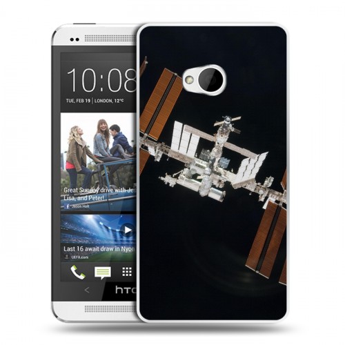 Дизайнерский пластиковый чехол для HTC One (M7) Dual SIM Орбита