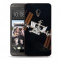 Дизайнерский пластиковый чехол для HTC Desire 700 Орбита