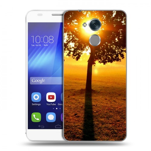Дизайнерский пластиковый чехол для Huawei Honor 6C Солнце