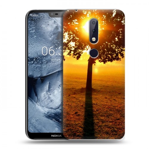 Дизайнерский пластиковый чехол для Nokia 6.1 Plus Солнце