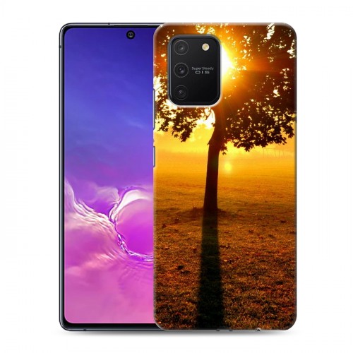 Дизайнерский силиконовый с усиленными углами чехол для Samsung Galaxy S10 Lite Солнце