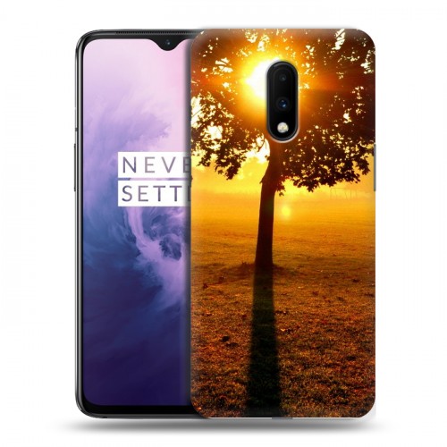 Дизайнерский пластиковый чехол для OnePlus 7 Солнце