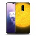 Дизайнерский пластиковый чехол для OnePlus 7 Солнце