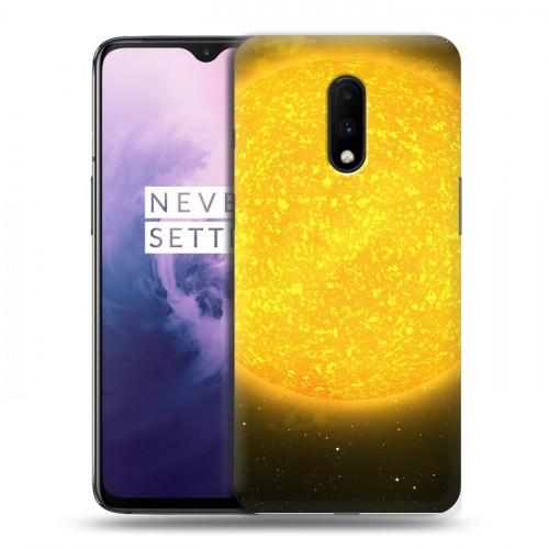 Дизайнерский пластиковый чехол для OnePlus 7 Солнце