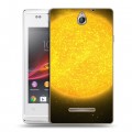 Дизайнерский пластиковый чехол для Sony Xperia E Солнце