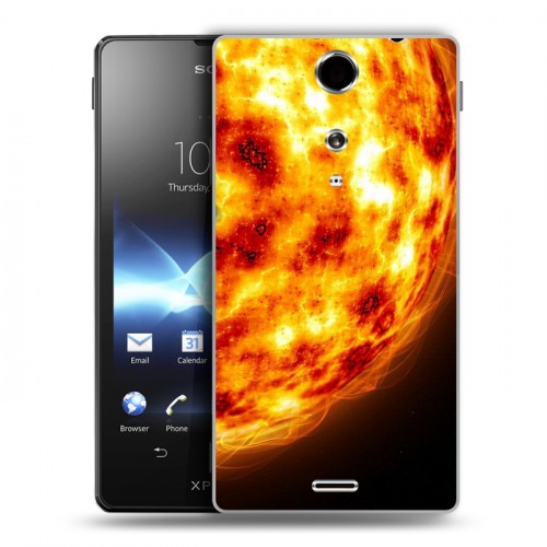 Дизайнерский пластиковый чехол для Sony Xperia TX Солнце