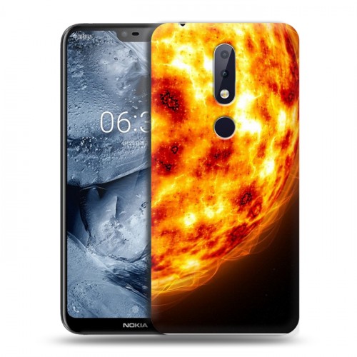 Дизайнерский пластиковый чехол для Nokia 6.1 Plus Солнце