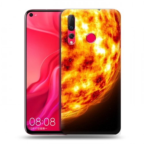 Дизайнерский пластиковый чехол для Huawei Nova 4 Солнце