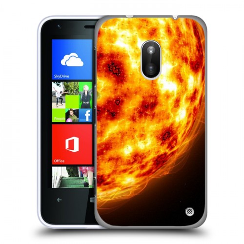 Дизайнерский пластиковый чехол для Nokia Lumia 620 Солнце