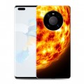 Дизайнерский силиконовый с усиленными углами чехол для Huawei Mate 40 Pro Солнце