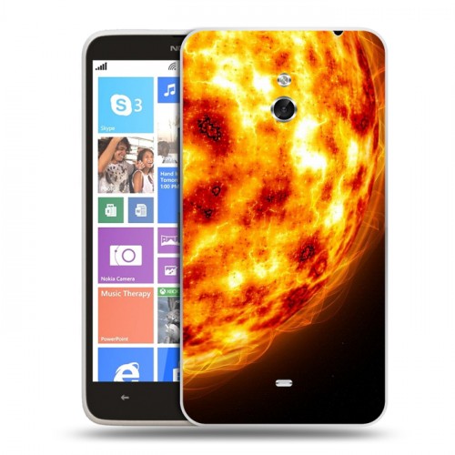 Дизайнерский пластиковый чехол для Nokia Lumia 1320 Солнце