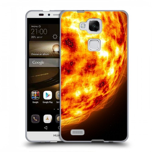 Дизайнерский пластиковый чехол для Huawei Ascend Mate 7 Солнце