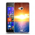 Дизайнерский пластиковый чехол для Microsoft Lumia 540 Солнце