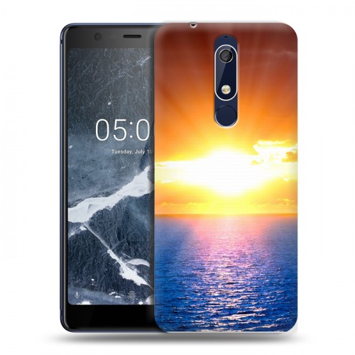 Дизайнерский пластиковый чехол для Nokia 5.1 Солнце