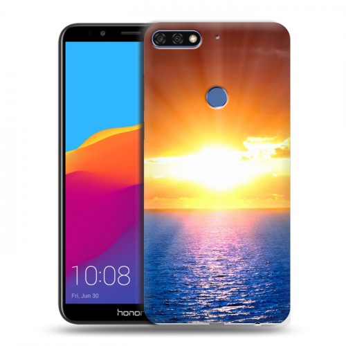 Дизайнерский пластиковый чехол для Huawei Honor 7C Pro Солнце