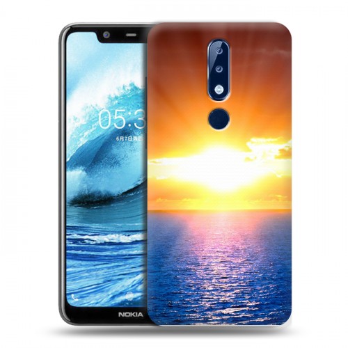 Дизайнерский пластиковый чехол для Nokia 5.1 Plus Солнце