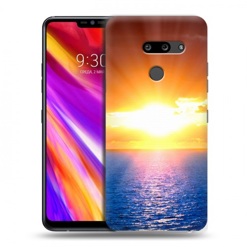 Дизайнерский пластиковый чехол для LG G8 ThinQ Солнце