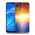 Дизайнерский пластиковый чехол для Huawei Y6 (2019) Солнце