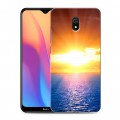 Дизайнерский силиконовый с усиленными углами чехол для Xiaomi RedMi 8A Солнце