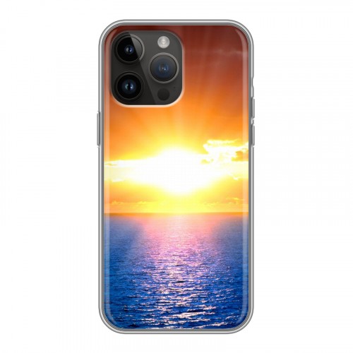 Дизайнерский пластиковый чехол для Iphone 14 Pro Max Солнце