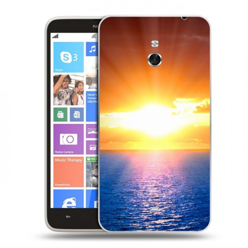 Дизайнерский пластиковый чехол для Nokia Lumia 1320 Солнце