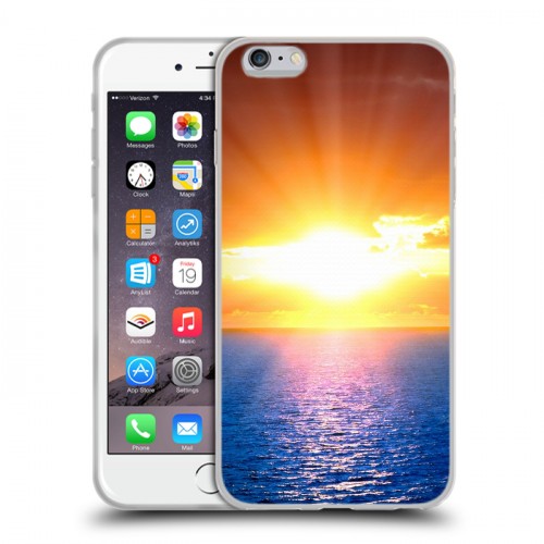 Дизайнерский силиконовый чехол для Iphone 6 Plus/6s Plus Солнце