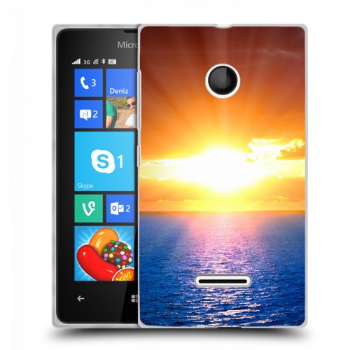 Дизайнерский пластиковый чехол для Microsoft Lumia 435 Солнце