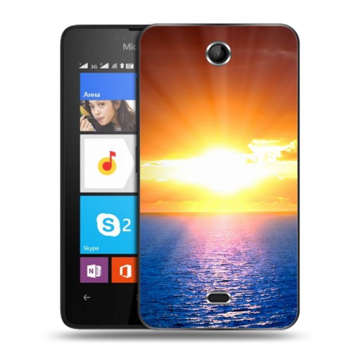 Дизайнерский силиконовый чехол для Microsoft Lumia 430 Dual SIM Солнце